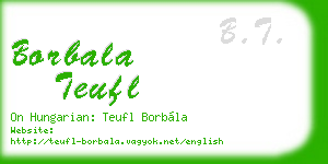 borbala teufl business card